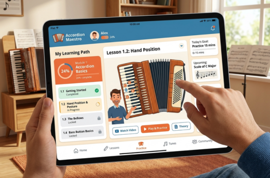 Learn Accordion Easily with This New App