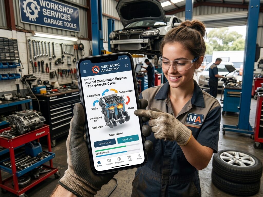 Mobile App for Learning Mechanics Efficiently